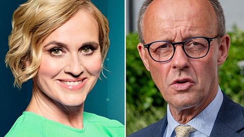 Friedrich Merz steht Caren Miosga am Sonntagabend Rede und Antwort.