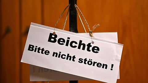 Beichte in der Sakristei im Erfurter Mariendom.