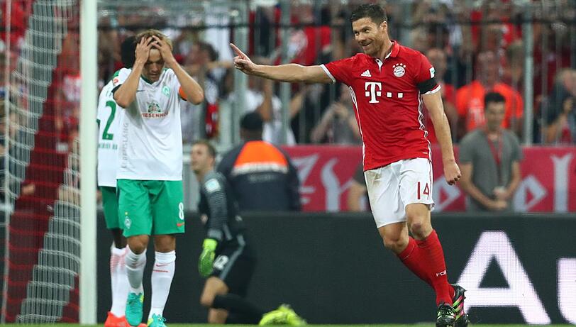 89 Mal trafen die Bayern-Profis ins Schwarze: Der Klub stellte in der abgelaufenen Spielzeit die mit Abstand beste Offensive der Liga. Die Treffer  verteilten sich auf 16 verschiedene Torschützen. Nur zwei Mal hatten die Münchner mehr Torschützen (1999/2000 und 2012/2013 - je 17). Xabi Alonso erzielte in der gerade abgelaufenen Bundesliga-Saison das erste Bayern-Tor - in der 9. Minute beim 6:0 im Heimspiel gegen Werder Bremen.