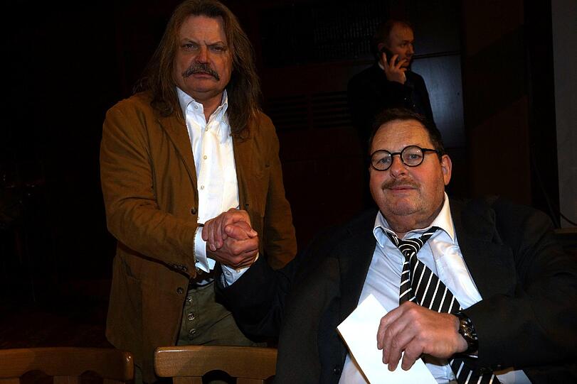 Ottfried Fischer und Leslie Mandoki