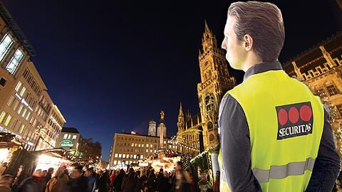 Der Christkindlmarkt am Marienplatz: Berührungsängste sollte man hier keine haben. Und ein en Sicherheitsdienst gibt&rsquo;s heuer auch.