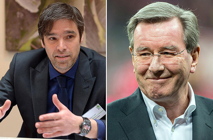 Nachfolger von Karl Hopfner (rechts) in der CCC wird Michael Gerlinger. Der 43-Jährige ist promovierter Jurist und ist in der FC Bayern München AG Prokurist und Direktor für Recht, Personal und Institutionelle Beziehungen.