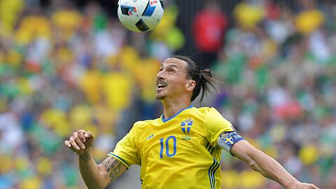 Zlatan Ibrahimovic leitete das Eigentor der Iren ein.