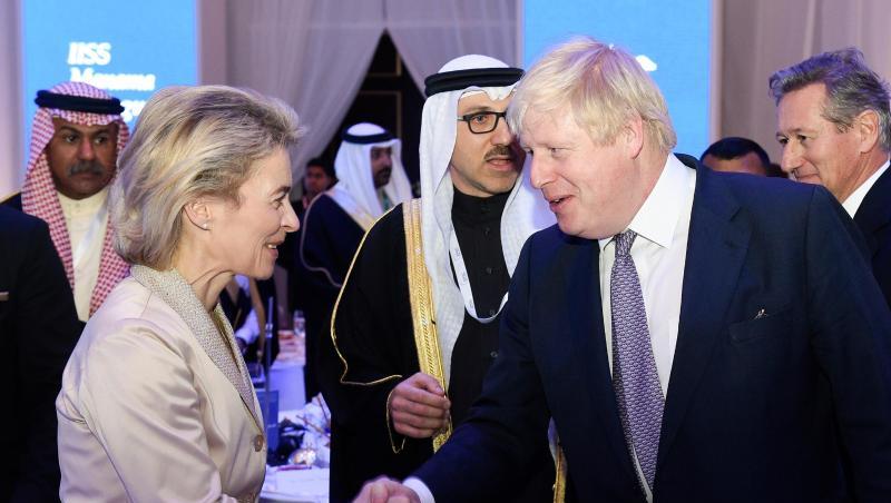 Der Austritt Großbritanniens aus der Europäischen Union ist das Thema, wenn EU-Kommissionspräsidentin Ursula von der Leyen den britischen Premierminister Boris Johnson in London trifft. Der Austritt Großbritanniens aus der Europäischen Union ist das Thema, wenn EU-Kommissionspräsidentin Ursula von der Leyen den britischen Premierminister Boris Johnson in London trifft.