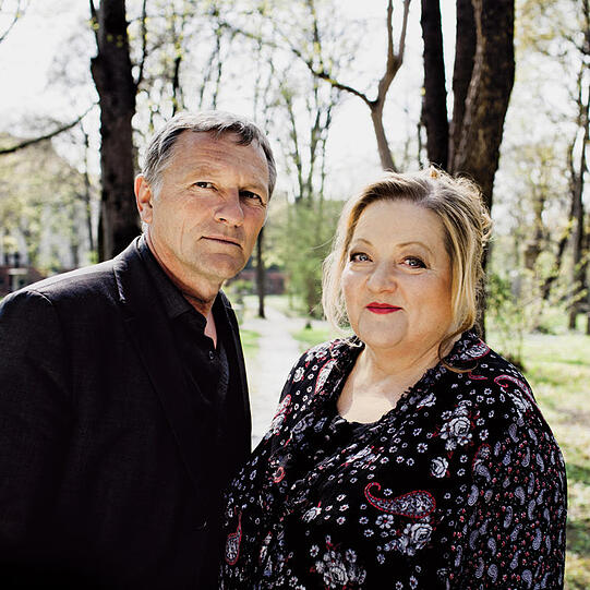 Josef Brustmann und Marianne Sägebrecht