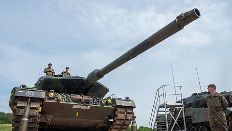 Ein Kampfpanzer vom Typ Leopard II.