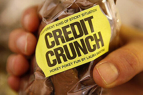 "Credit Crunch", die englische Bezeichnung für die Kreditkrise, heißt die neue Schokoladensorte.