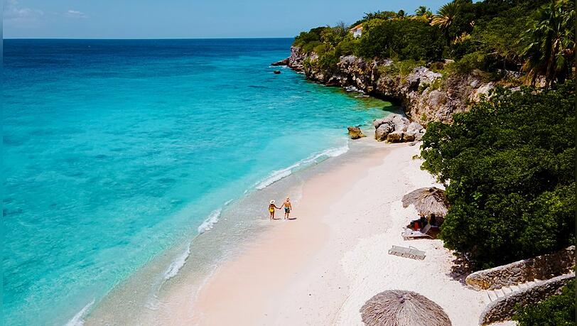 Playa Kalki im Norden von Curaçao. Playa Kalki im Norden von Curaçao.