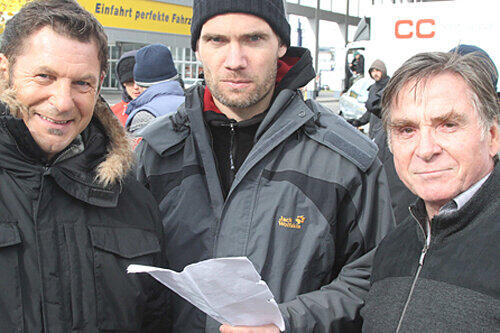 Zwei Franken und ein Münchner: Kabarettist und Neu-Schauspieler Bernd Regenauer, Regisseur Christian Zübert und Elmar Wepper (v. l.).