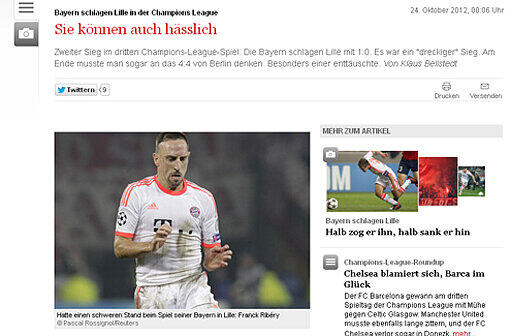 Internationale Stimmen: Bayern gegen Lille: Die Pressestimmen - FC Bayern - Abendzeitung München