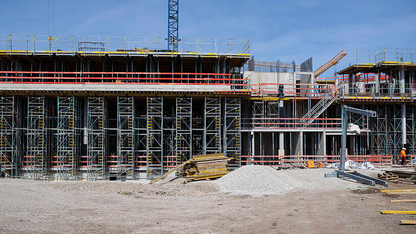 Aktuelle Bilder von der Baustelle des neuen Strafjustizzentrums in München.