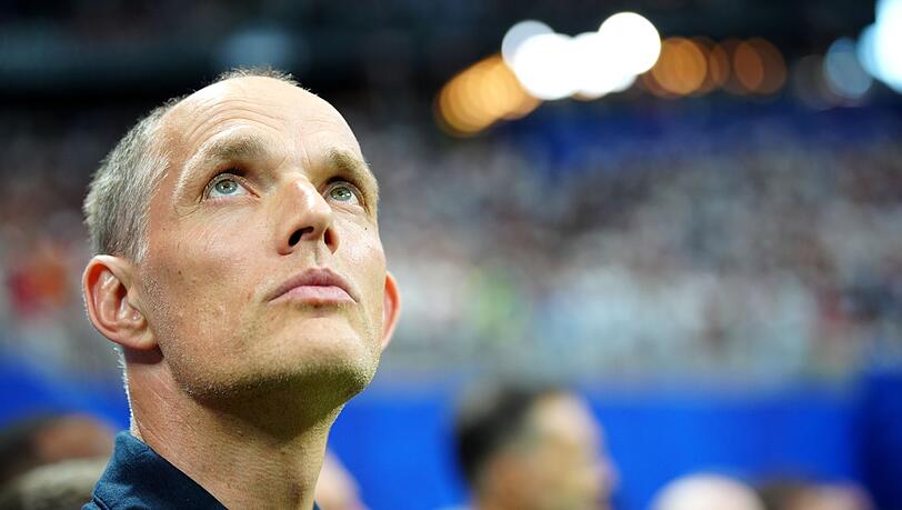 Trainer Thomas Tuchel scheiterte mit England im WM-Halbfinale. Trainer Thomas Tuchel scheiterte mit England im WM-Halbfinale.