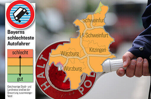 Rot, gelb oder grün? Eine Übersicht über das vermeintliche Können der bayerischen Autofahrer.
