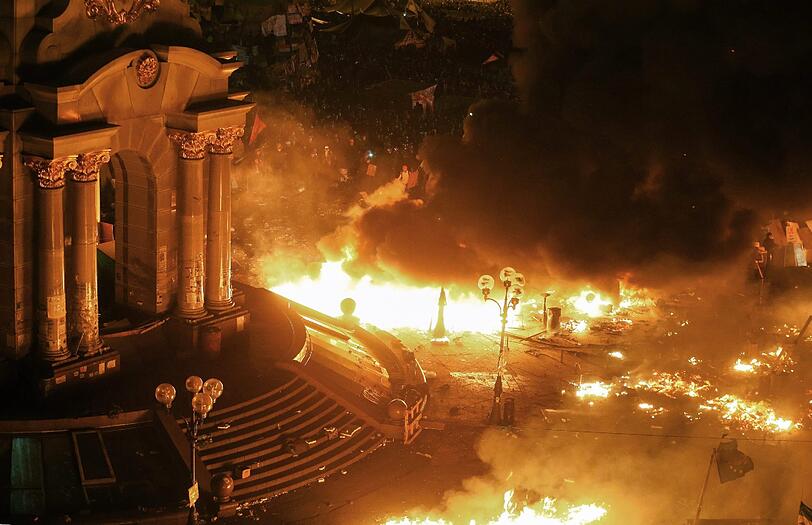 Blut, Feuer, Gewalt: Die Situation in Kiew ist in der Nacht weiter eskaliert. Die Bilder aus der Ukraine.