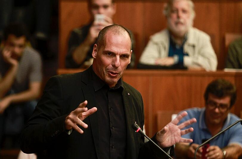 Er ist wieder da: Gianis Varoufakis tourt seit einigen Wochen durch Vorträge und Talkshows (hier in Portugal). In München war er jetzt auch.