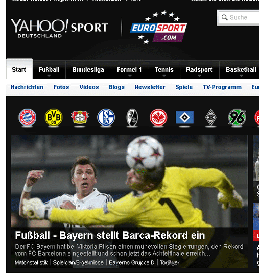 eurosport.com konzentriert sich ganz auf den eingestellten Rekord.