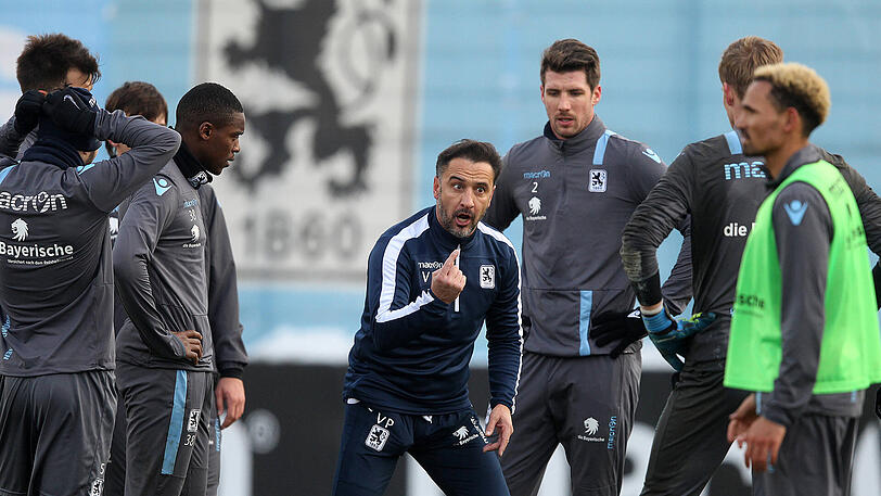 Beeindruckende Performance beim Trainingsauftakt der Löwen: der neue 1860-Coach Vitor Pereira.