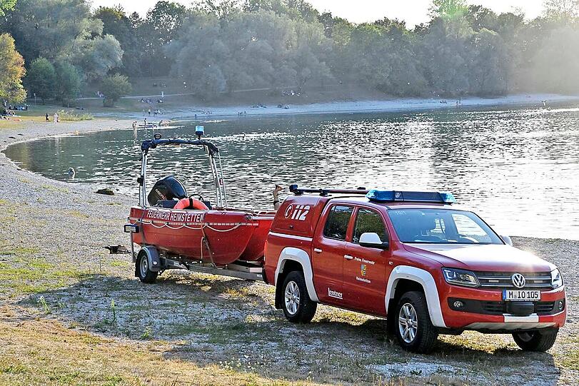 Badeunfall am Heimstettener See &ndash; zwei M&auml;dchen schwer verletzt.