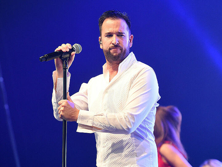 Sieht so ein Schlaganfallpatient aus? Michael Wendler bei einem Konzert am Wochenende