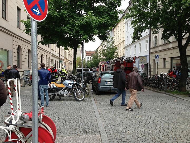 Schon wieder ein Großeinsatz in Haidhausen. Die Bilder vom Einsatzort.