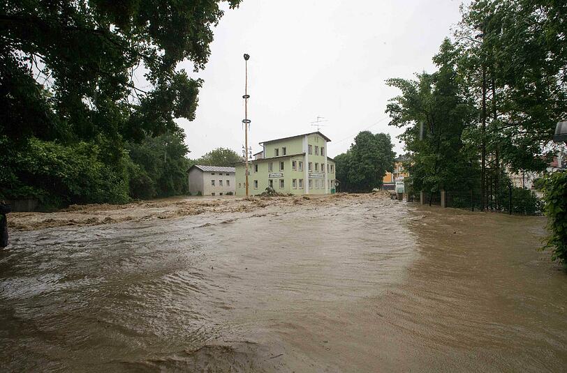 Das Hochwasser in Simbach im Landkreis Rottal-Inn.
