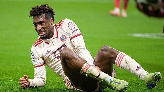 Musste gegen Bayer Leverkusen verletzungsbedingt runter: Kingsley Coman.