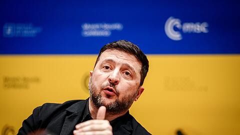 Der ukrainische Pr&auml;sident Wolodymyr Selenskyj dankte seinem Milit&auml;r f&uuml;r die "Treffsicherheit". (Archivbild)
