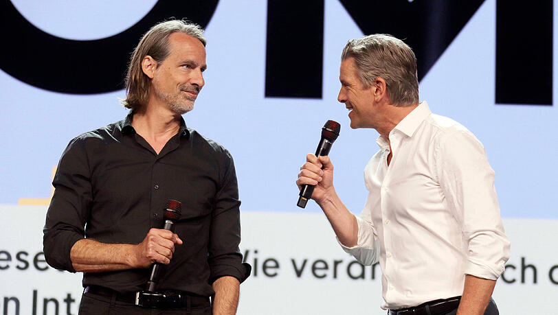 Markus Lanz (re.) und sein Podcast-Kollege Richard David Precht.