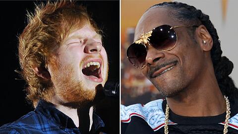 Ed Sheeran und Snoop Dogg rauchten zusammen Marihuana.