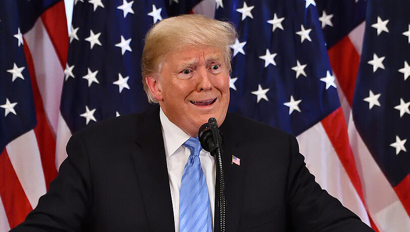 Donald Trump zollte der US-Hymne wenig Respekt Donald Trump zollte der US-Hymne wenig Respekt