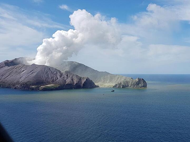 Rauchender Vulkan auf der White Island: Neuseelands Ureinwohner nennen ihn Whakaari - den "dramatischen Vulkan".