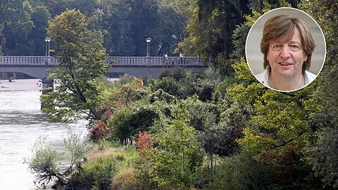AZ-Stadtspaziergänger Sigi Müller (kleines Foto) war auf den Münchner Isarinseln unterwegs.