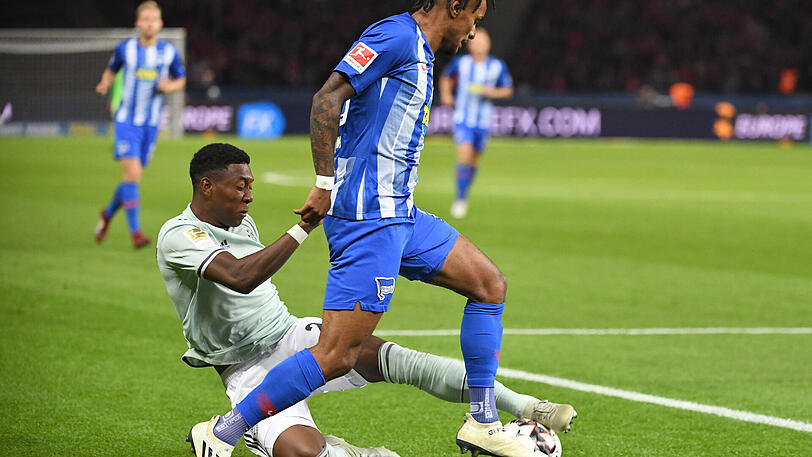 DAVID ALABA, NOTE 4: Gute, scharfe Flanke auf Robben (39.). Anfangs ein paar Wackler, ein paar Ballverluste. Zu schlafmützig vor dem 2:0 der Hertha, zu leicht überspielt.