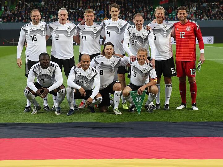 DFB-All-Stars gegen Italien im Sportpark Ronhof Thomas Sommer. Foto: Daniel Karmann/dpa