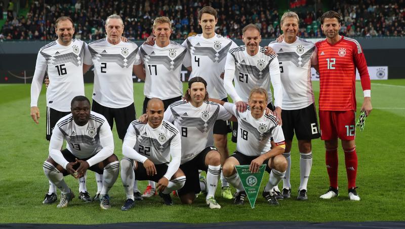 DFB-All-Stars gegen Italien im Sportpark Ronhof Thomas Sommer. Foto: Daniel Karmann/dpa