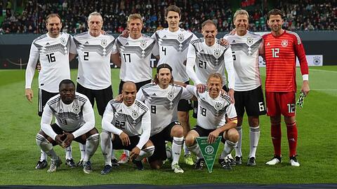 DFB-All-Stars gegen Italien im Sportpark Ronhof Thomas Sommer. Foto: Daniel Karmann/dpa
