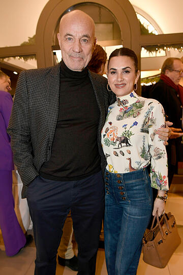 Heiner Lauterbach kam mit Ehefrau Viktoria.