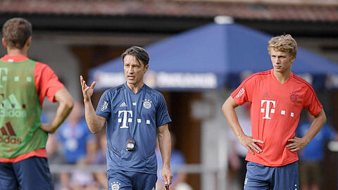 Jann-Fiete Arp (r.) konnte Trainer Niko Kovac im Trainingslager am Tegernsee nicht weiter von sich überzeugen.