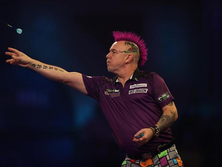 Peter Wright setzte sich gegen de Zwaan nur knapp durch.
