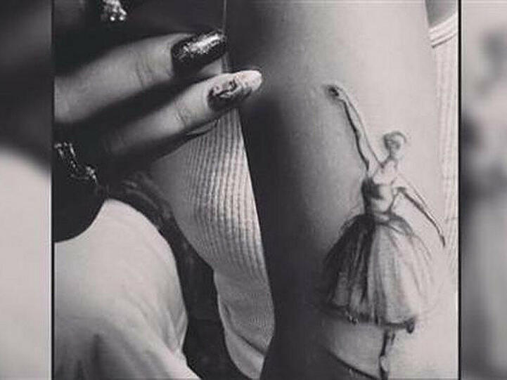 Rita Ora und ihr Ballerina-Tattoo