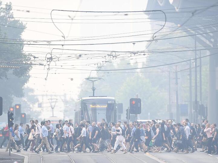 Die Buschbrände in Australien haben die Luftqualität von Melbourne rekordverdächtig schlecht gemacht.