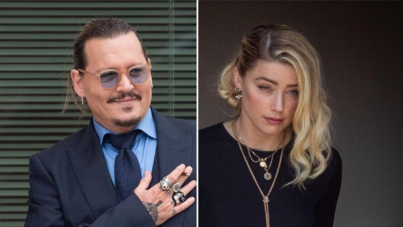 Johnny Depp und Amber Heard nach ihrem Prozess.