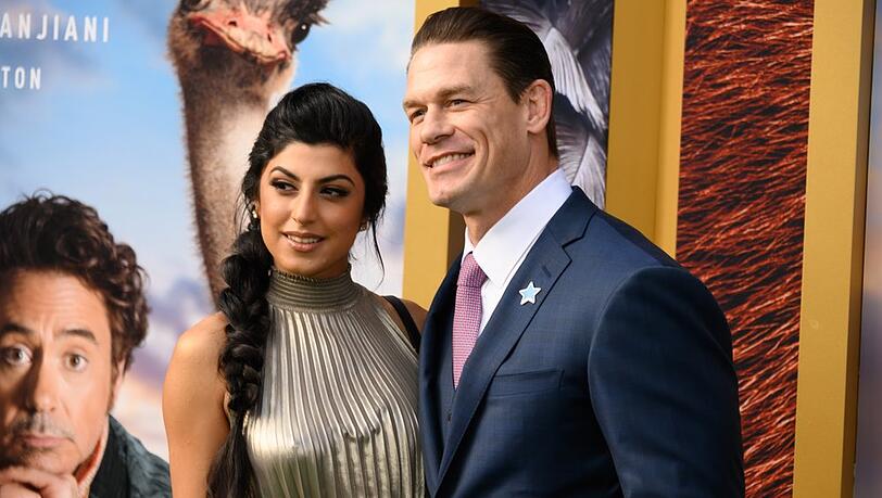 Hatten nun endlich ihre große Hochzeitsfeier: John Cena und Shay Shariatzadeh.