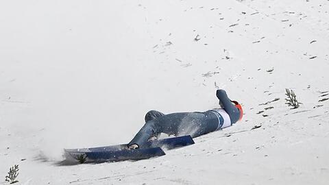 Sturz mit gravierenden Folgen: David Siegel in Zakopane.