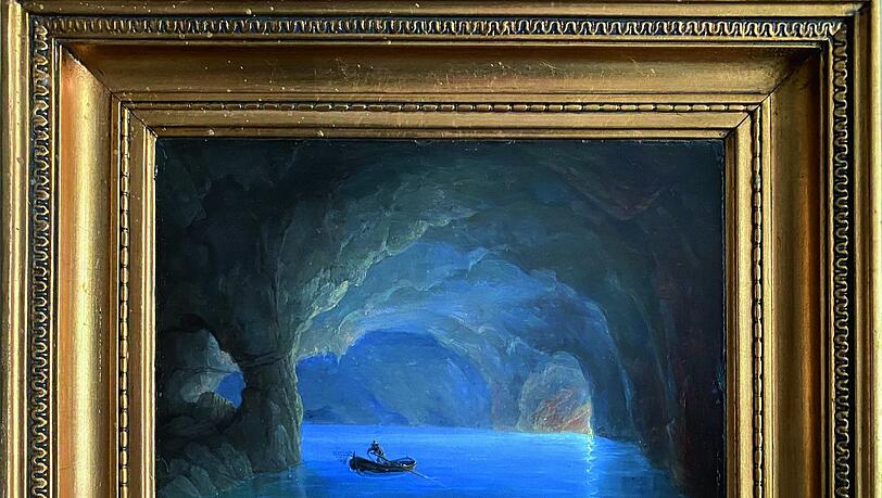 "Vom Wasser aus wird alles erleuchtet", schrieb der Maler Friedrich Thöming zur "Blauen Grotte", die er um 1830 mehrmals gemalt hat. "Vom Wasser aus wird alles erleuchtet", schrieb der Maler Friedrich Thöming zur "Blauen Grotte", die er um 1830 mehrmals gemalt hat.