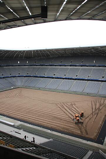 Umbau in der Allianz Arena: Die Bilder