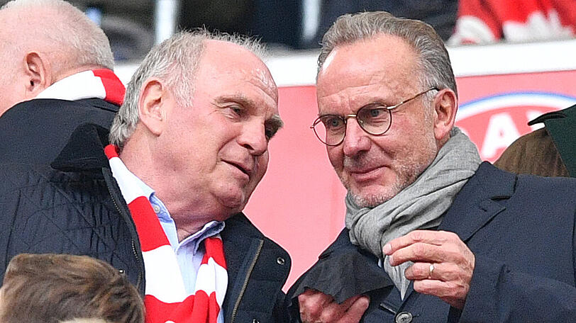 Öfter unterschiedlicher Meinung: Hoeneß (l.) und Rummenigge.