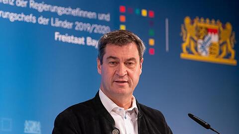 Markus Söder (CSU), Ministerpräsident von Bayern, nimmt an der Abschlusspressekonferenz teil. Foto: Sven Hoppe/dpa