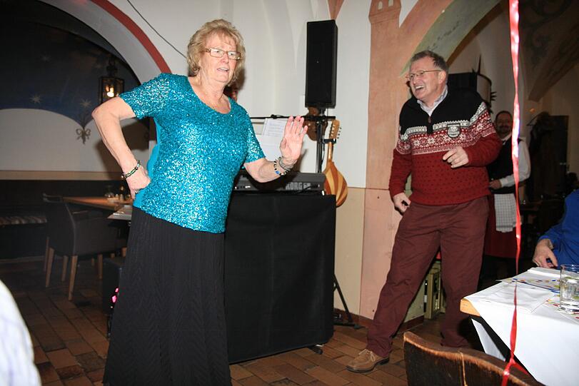 Helga Schaat an ihrem 70. Geburtstag im Ratskeller.