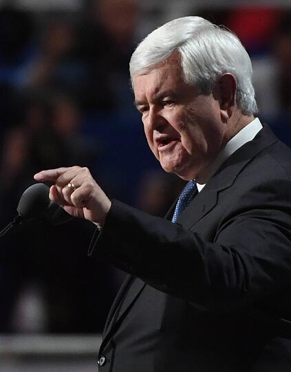 Newt Gingrich kandidierte 2012 selbst als Präsident. 2011 nannte er die Palästinenser ein &bdquo;erfundenes Volk&ldquo;.